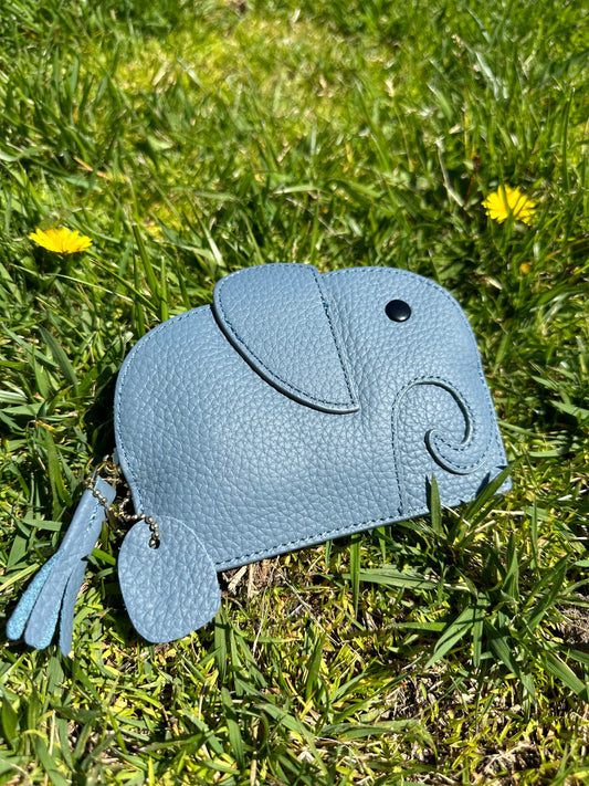 Leather Elephant Coin Purse