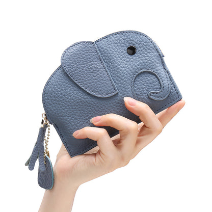 Leather Elephant Coin Purse