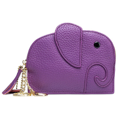 Leather Elephant Coin Purse