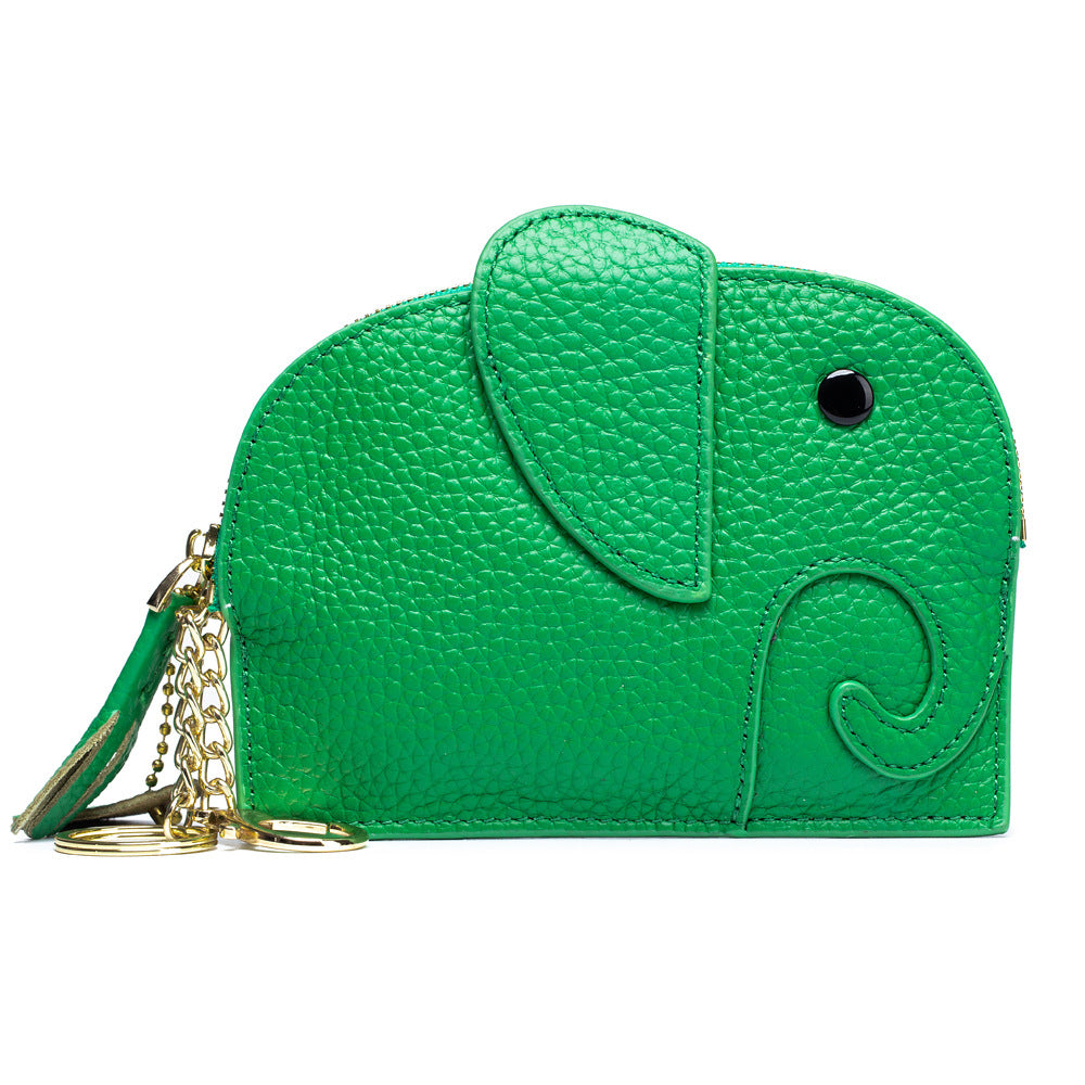 Leather Elephant Coin Purse